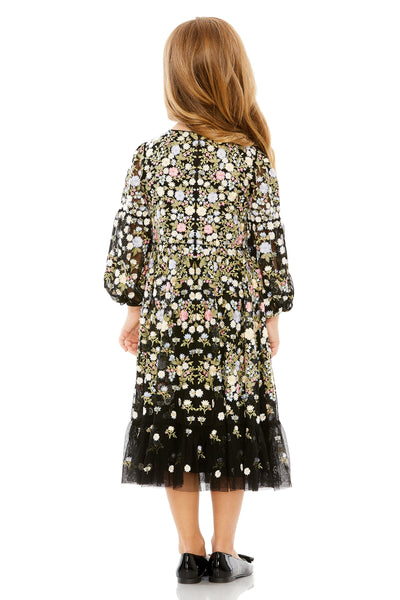 MAC DUGGAL Girls Easter Special Occasion Wedding Party Floral Dress