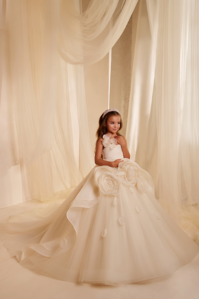 Pentelei Couture 3603 | Girls Special Occasion Dress | Blush Kids