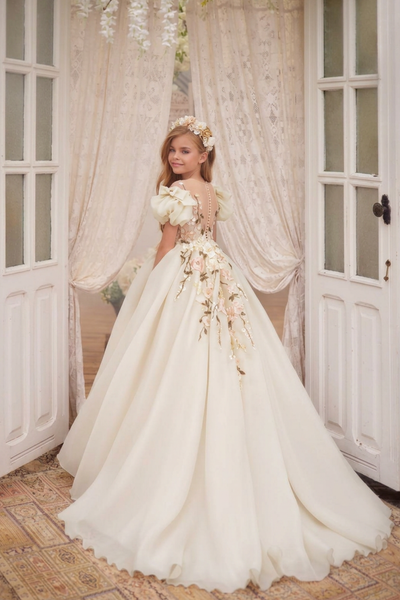 Pentelei Couture 3616 | The Natalia Flower Girl Dress | Blush Kids