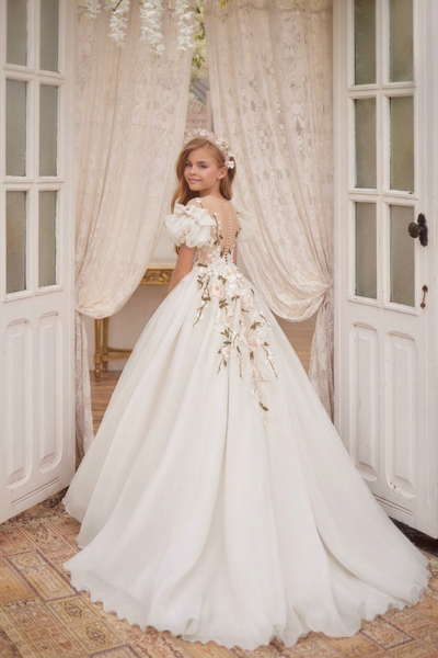 Pentelei Couture 3616 | The Natalia Flower Girl Dress | Blush Kids