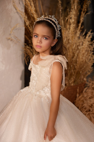 Pentelei Couture 3612 | Exquisite Flower Girl Special Occasion Gown for Kids