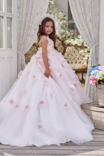 Pentelei Couture Flower Girl Wedding Gown – Pageant & Father-Daughter Dance