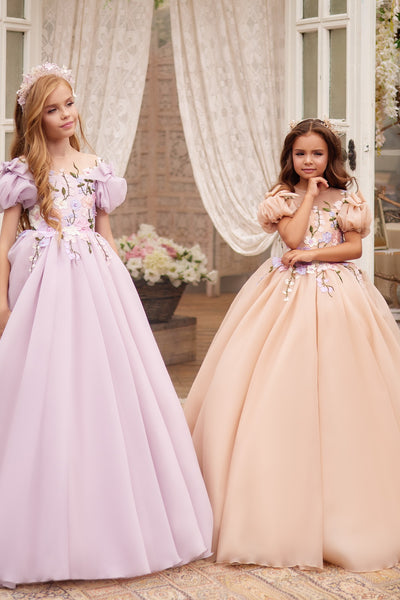 Pentelei Couture 3616 | The Natalia Flower Girl Dress | Blush Kids