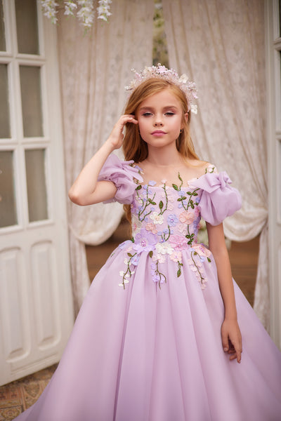 Pentelei Couture 3616 | The Natalia Flower Girl Dress | Blush Kids