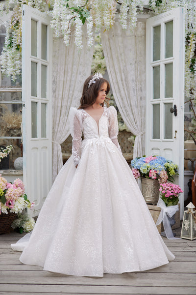 Pentelei Couture 3626 | Girls Exquisite Communion Flower Girl Dress