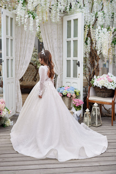 Pentelei Couture 3626 | Girls Exquisite Communion Flower Girl Dress
