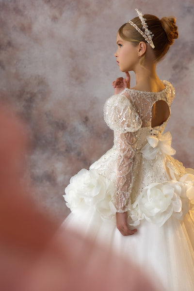 Pentelei Couture 3700 | Girls Stunning Communion Flower Girl Dress