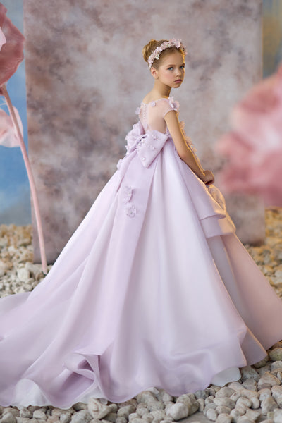 Elegant Girls Pageant Dress | Pentelei Couture | Communion Flower Girl