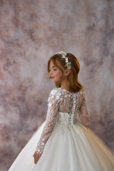 Pentelei Couture Communion Flower Girl Dress 3719