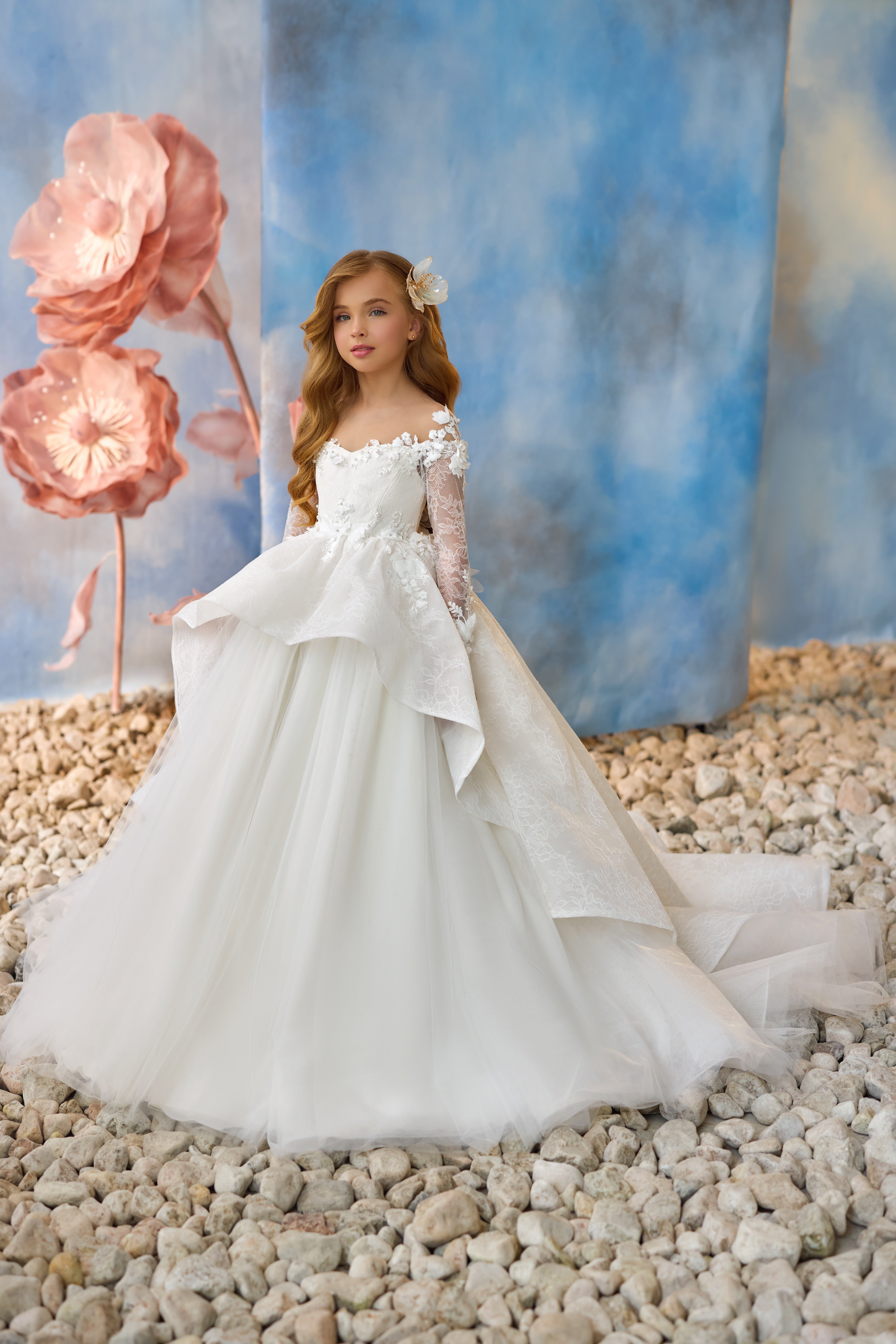 Faith & Flowers Communion Dress 5-6 Years / Cappuccino Faith & Flowers Communion Dress 5-6 Years / Cappuccino