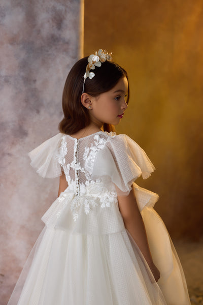 Delicate Ivory Flower Girl Gown | Pentelei Couture | First Communion