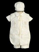 Luca Dedication Set | Boys Baptism Outfit in White or Ivory