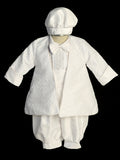 Boys’ Christening Outfit – 5-Piece Baptism Suit in White or Ivory
