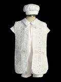 Elegant Boys’ Christening Outfit – Baptism Suit with Cross Embroidery