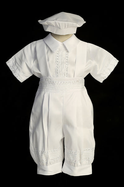 Lucien Baptiste Boys Christening Silk Suit | Blush Kids