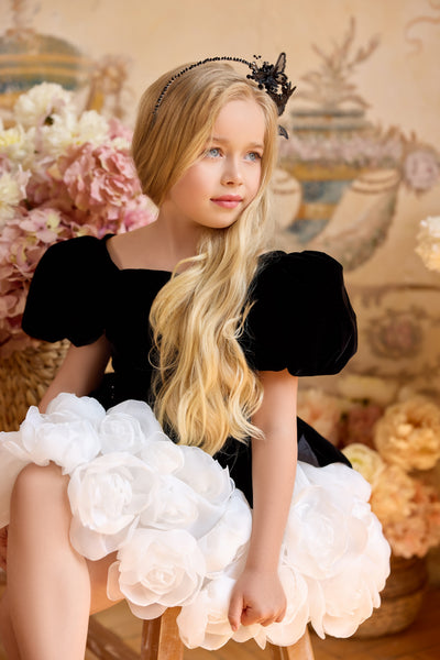 Pentelei Couture Girls Special Occasion Dress | Luxury Flower Girl Dress