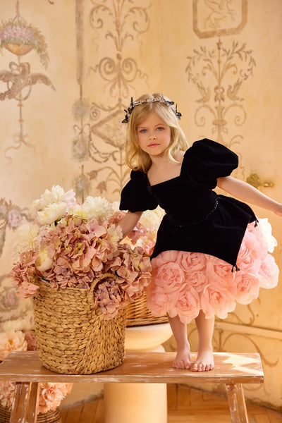 Pentelei Couture Girls Special Occasion Dress | Luxury Flower Girl Dress