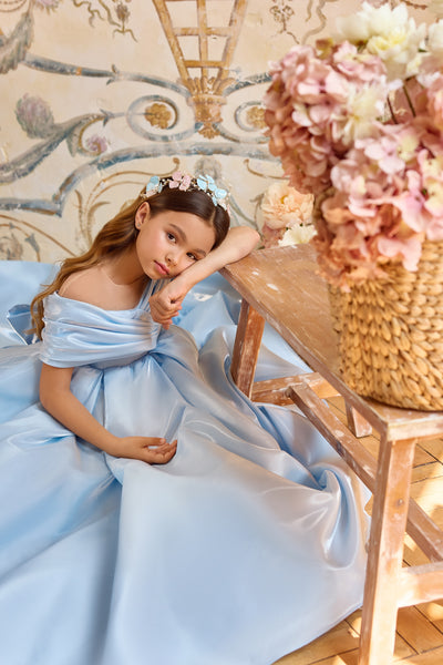 Celestielle Grace Gown | Pentelei Couture Blue Ball Dress