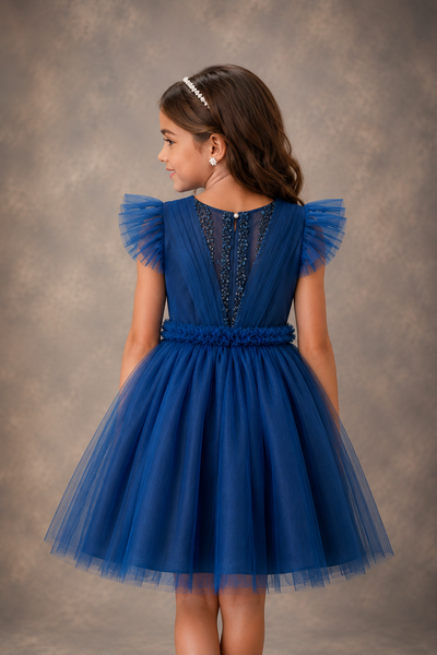 Girls Tulle Party Dress Beaded Bodice | Sparkle Collection