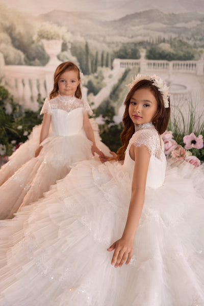 Luxury Girls Communion & Flower Girl Gown | Pentelei