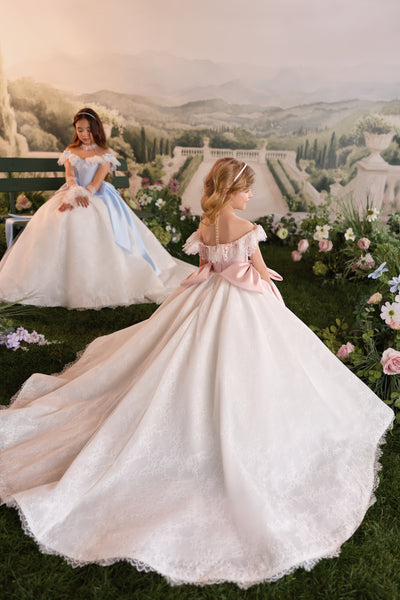 Luxury Girls Lace Ball Gown | Pentelei Couture