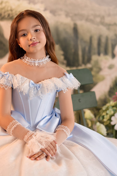 Luxury Girls Lace Ball Gown | Pentelei Couture