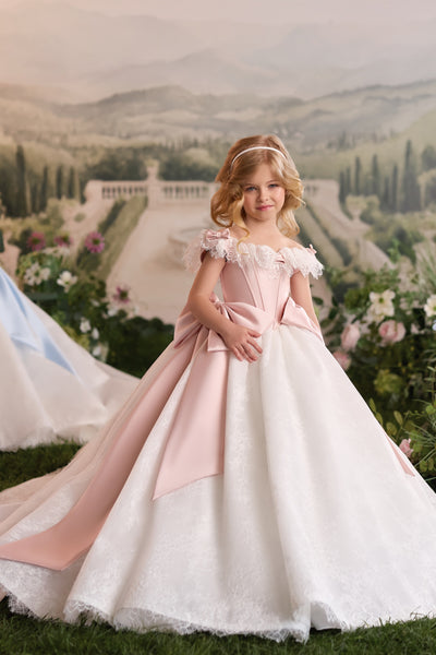 Luxury Girls Lace Ball Gown | Pentelei Couture