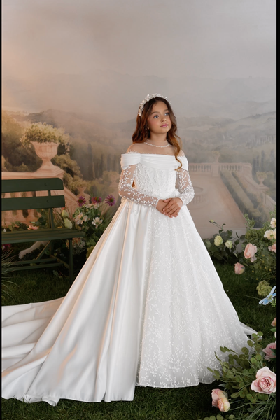 Pentelei Couture Luxury First Communion & Flower Girl Dress