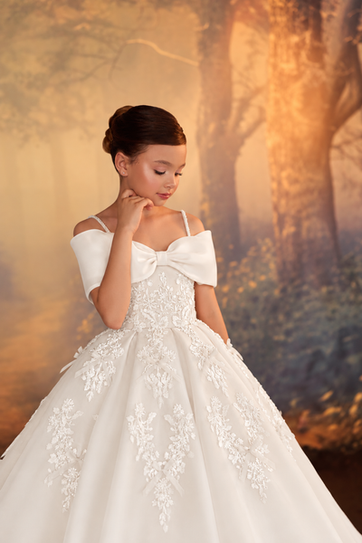 Pentelei Couture Luxury Flower Girl Ball Gown