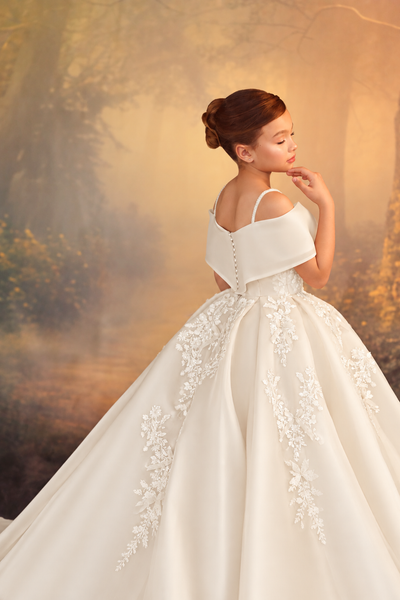 Pentelei Couture Luxury Flower Girl Ball Gown