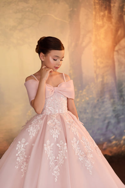 Pentelei Couture Luxury Flower Girl Ball Gown
