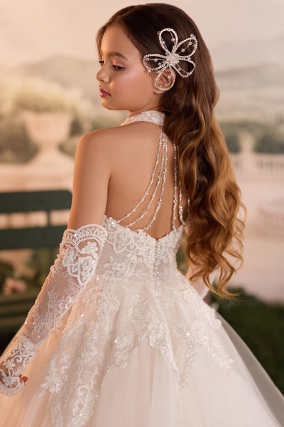 Pentelei Couture Lace Flower Girl & Communion Gown