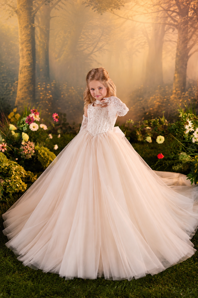 Pentelei Couture Luxury Girls Special Occasion Dress