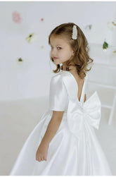 Diamond White Girls Couture Gown Pageant Dress