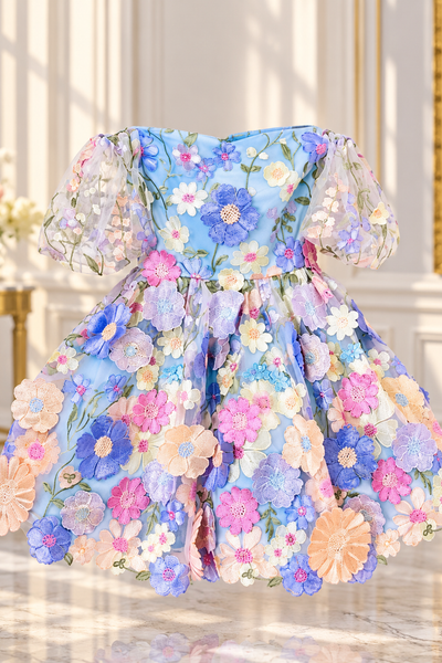 Girls Floral Pageant & Flower Girl Dress | Signature Designer