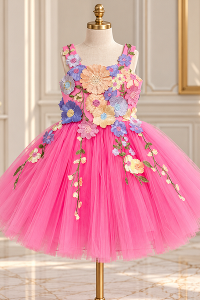 Girls Floral Pageant Dress | Signature Designer Collection