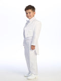 Boys’ Tuxedo Tail Suit – Classic Formalwear for Weddings & Special Events