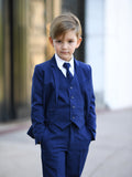 Boys’ Formal 5-Piece Suit – 7 Colors & Sizes from Baby to 20