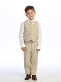 Classic Boys’ 5-Piece Suit – Available in Dark Gray, Khaki, Light Gray & Navy