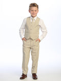 Classic Boys’ 5-Piece Suit – Available in Dark Gray, Khaki, Light Gray & Navy