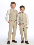 Classic Boys’ 5-Piece Suit – Available in Dark Gray, Khaki, Light Gray & Navy