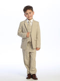 Classic Boys’ 5-Piece Suit – Available in Dark Gray, Khaki, Light Gray & Navy