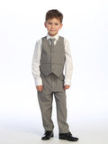 Classic Boys’ 5-Piece Suit – Available in Dark Gray, Khaki, Light Gray & Navy