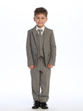 Classic Boys’ 5-Piece Suit – Available in Dark Gray, Khaki, Light Gray & Navy