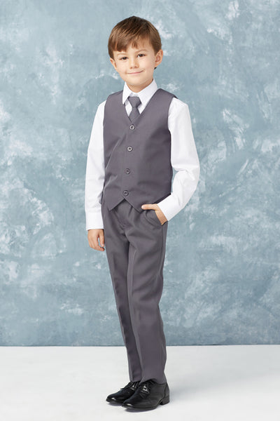Boys’ 5-Piece Vest Suit – Stylish Formalwear for Special Occasions