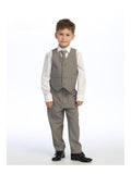 Classic Boys’ 5-Piece Suit – Available in Dark Gray, Khaki, Light Gray & Navy