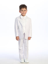 Boys’ White Baptism Suit – Embroidered Cross & Maria Design