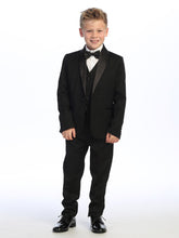 Classic Boys' Tuxedo Suit – Black or White, Formal Outfit