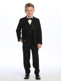 Classic Black Boys’ Tuxedo Set – Formal Suit for Special Occasions