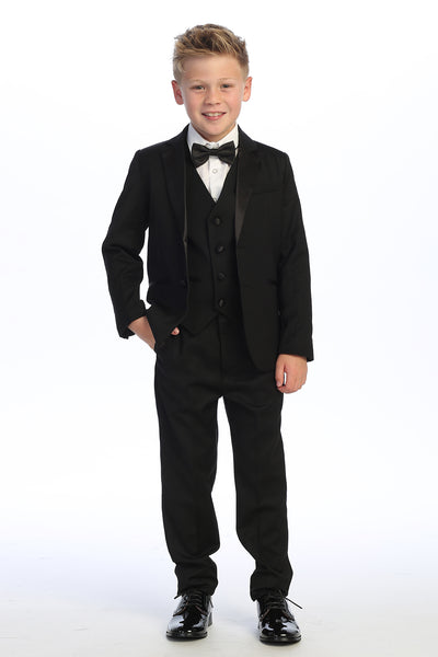 Classic Boys’ Tuxedo – 5-Piece Formal Suit for Weddings & Special Events